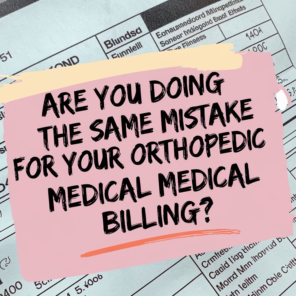 Are you doing same mistake for your orthopedic medical billing?