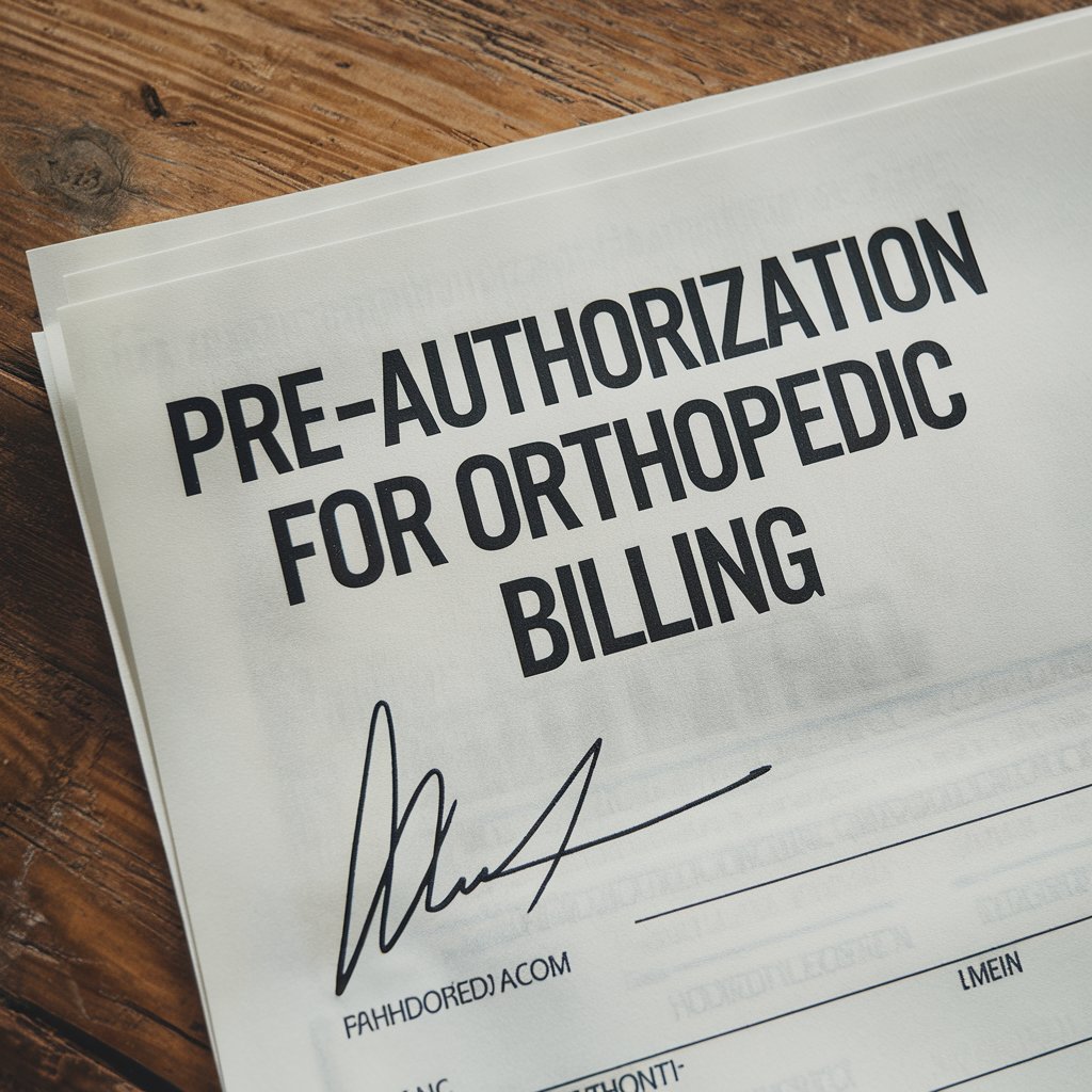 pre authorization for orthopedic billing